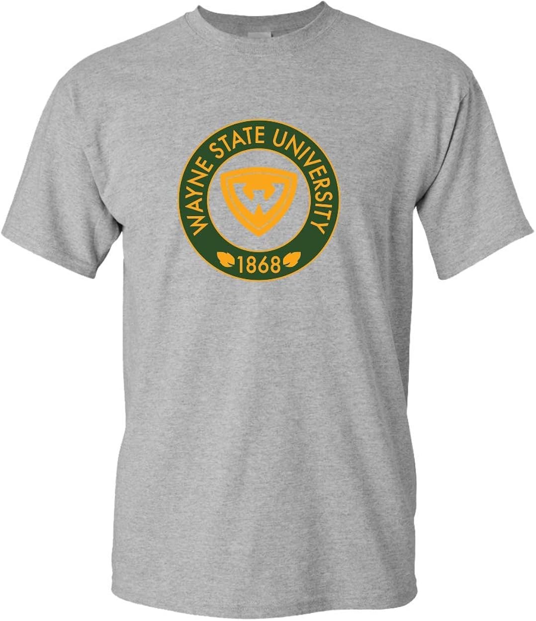 CreateMyTee Wayne State University Two Color Circle T