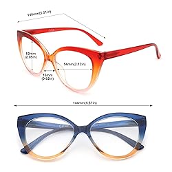 eyeezi Cat Eye Reading Glasses for Women-Blue Light
