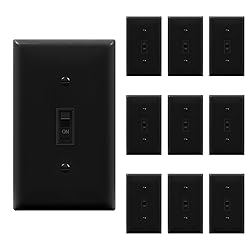 ENERLITES Toggle Light Wall Plate Bundle, Single