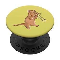 Silly Cat Playing The Trombone For Brass Players