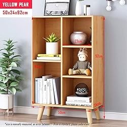 IOTXY Wooden Open Shelf Bookcase - 3-Tier Floor