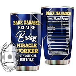 MONIZILUCKY Bank Manager Tumbler Stainless Steel