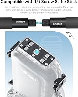 Tuvzylory Invisible Dive Case for Insta360 X4 50m Waterproof Quick Release view 5