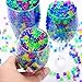 VIIVRIA Water Beads, 20 OZ (60,000 Beads) Kids Water Beads, Flash Water Beads for Bath Refill, Kids Tactile Toys, Sensory Toys, Vase Filler, Transparent Jelly Pearls 8 Pack Clear Water Beads