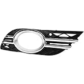 Partscollect Car Front Fog Light Grill Chrome Cover Set Compatible for Mercedes-Benz W211 E260 E320 E350 E550 2007 2008 2009 Replaces OE# 2118850922 A2118851174 (Left Side)