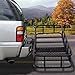 Goplus Folding Cargo Hitch Carrier Storage Basket Luggage Rack Hauler for Truck or SUV, 60