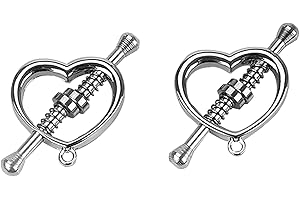 Metal Nipple Clamps Adjustable Nipple Clamp Nipple Clips for Women Non Piercing Nipple Rings Nipple Toy(MV1-I1)