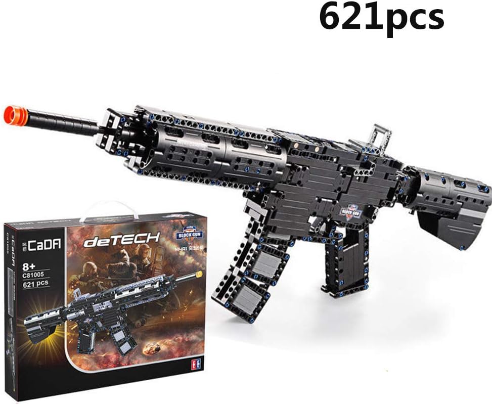 YCYLMQ Building Block Gun Educational Toy Assembled Firearm Height Simulation Real Feeling Sniper Rifle Building Block Model,Develop Hands-On Capabilities,M416