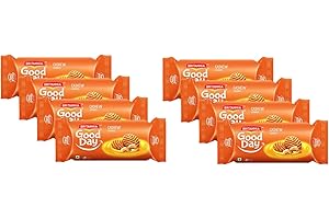 Britannia Good Day Cashew Cookies 2.6oz (75g) - Breakfast & Tea Time Snacks Delicious Grocery Halal and Suitable for Vegetarians (Pack of 8) 20.48 Ounce