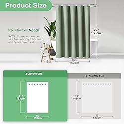 Dynamene 60 inch Stall Shower Curtain - Waffle