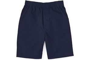 unik Boys All Elastic Waist Pull up Shorts Navy Khaki Black Hunter Green Blue