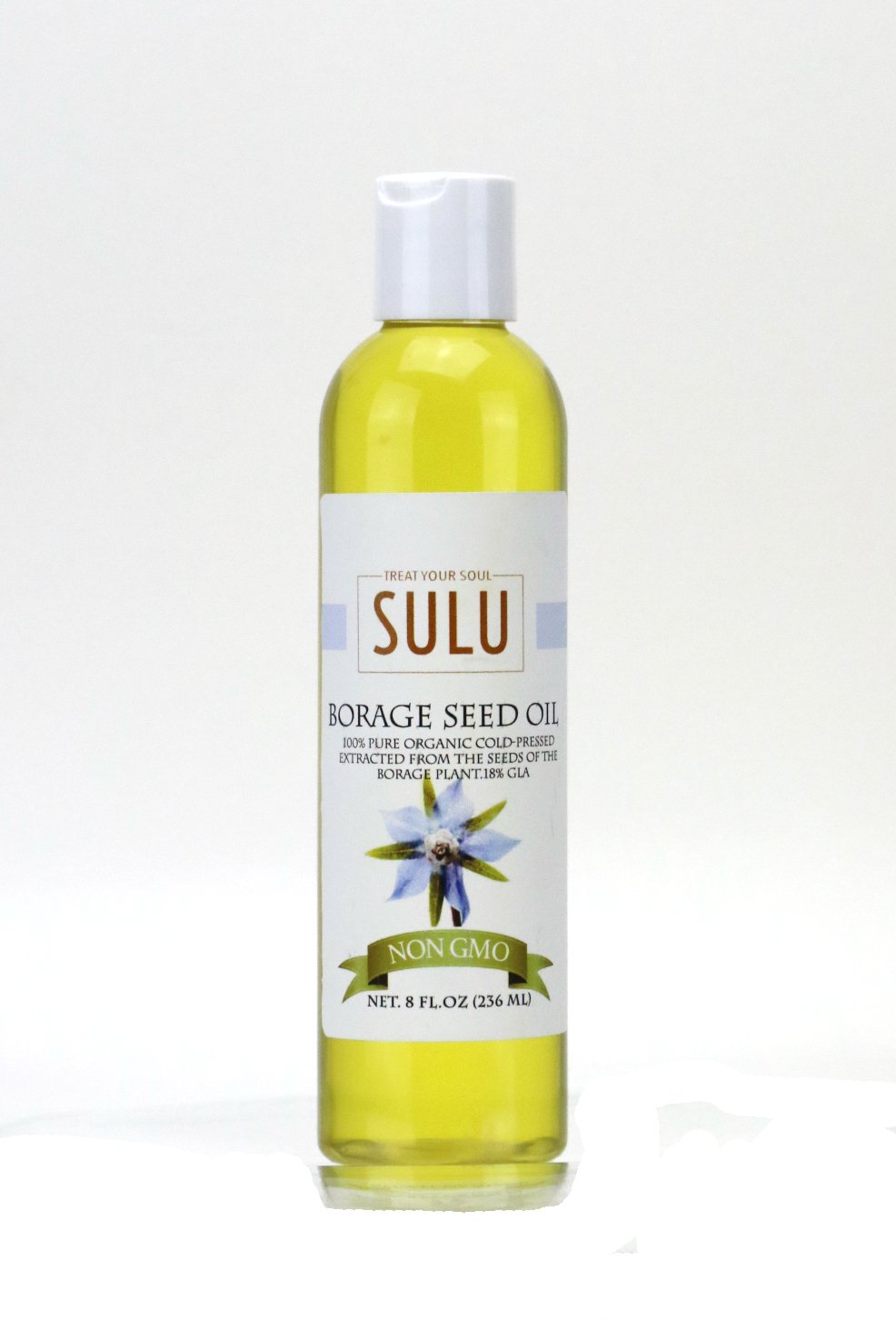 All Natural 100% Pure Organic Cold Pressed Borage Seed Oil (48 oz)