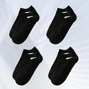 No Show Socks Men, Low Cut Ankle Short Casual Cotton Socks with Non Slip Grips 7-13
