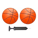 ABAJI Mini Basketballs Orange 2 Pack 5" Set with