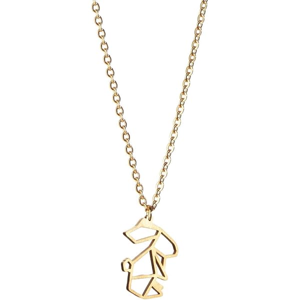 Panda Silver Origami Necklace – 925 Sterling Silver Plated, Geometric Panda Charm, Adjustable Chain - View #3