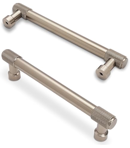 10 Pack 5'' 128mm  Champagne Bronze Knurled Cabinet Handles Kitchen Champagne Pulls For Cabinets Drawer Pulls Dresser Hardware For Cupboard Bathroom - View #5