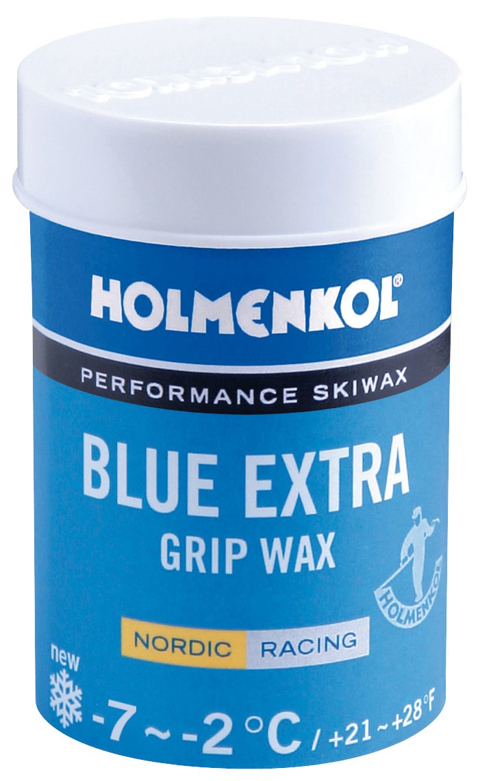 Holmenkol Unisex - Adult Grip Stirrup Wax, Blue Extra 45 Grams