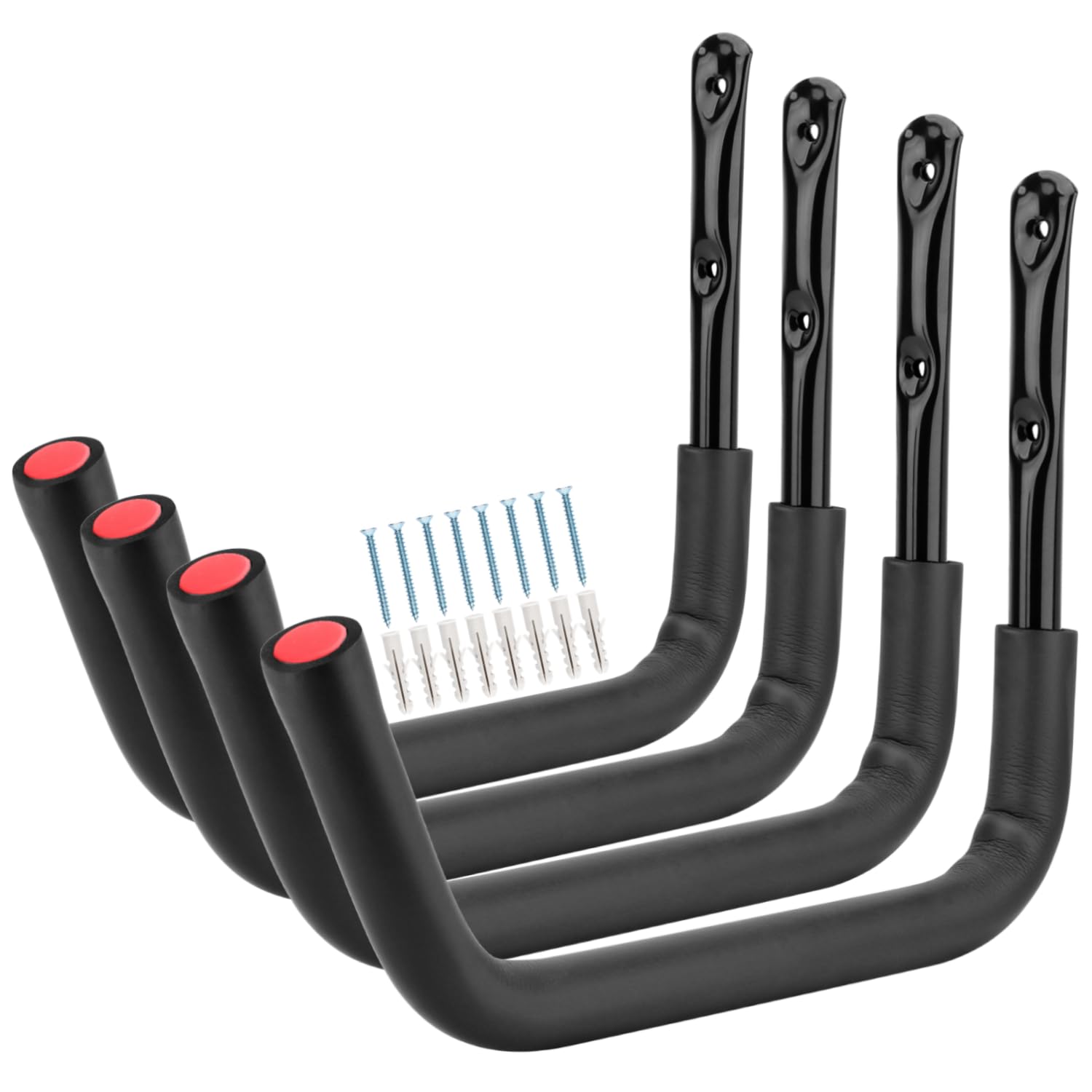 Garage Storage Kayak Hooks, 38.5cm Heavy Duty Wall Mounted Kayak Storage Hanger for Canoe, Surfboard, Ski Board, Ladder, Folding Chairs, Bicycle and Garden Tools