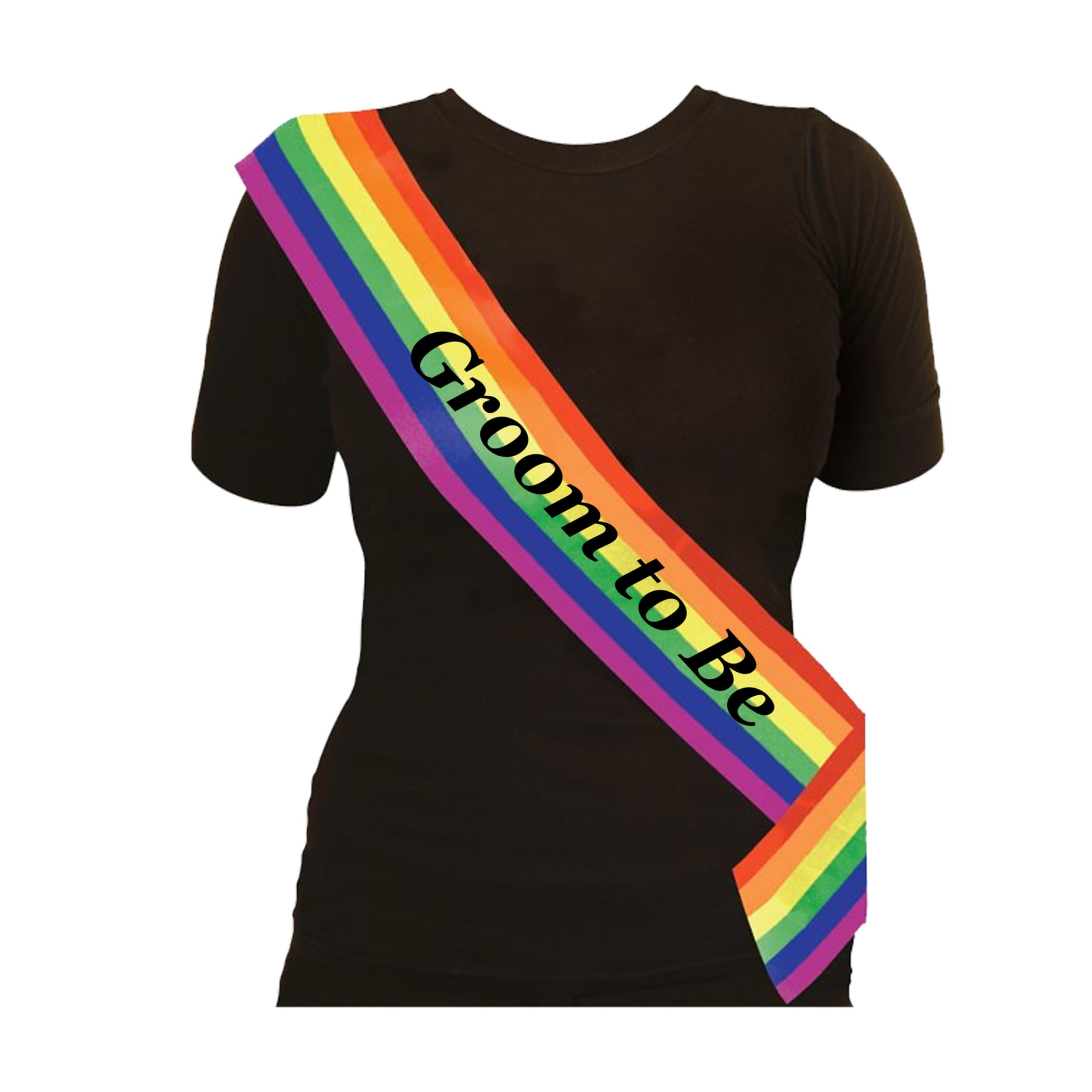 We Personalize Gay Pride sash Groom To Be Rainbow Sash,Gay Pride/Marches/LGBT/Parties & Events Unique, funny, novelty sash, Hen Night, Stag Do, LGBTQPlus