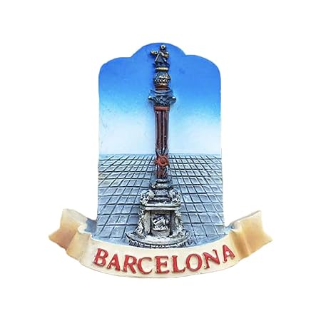 3D Columbia Monument Barcelona España Nevera Imán de Nevera ...