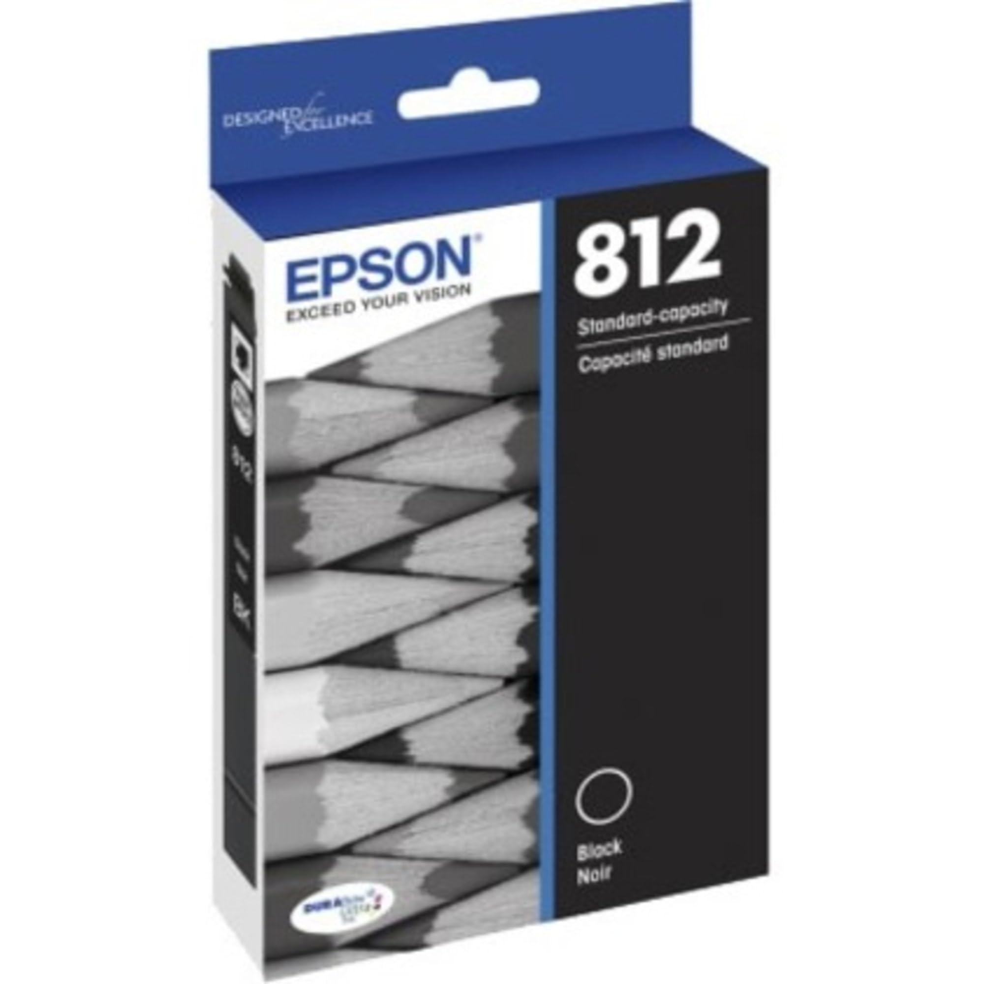 EPSON 812 DURABrite Ultra Ink Standard Capacity Black Cartridge (T812120-S) Works with WorkForce Pro WF-7310, WF-7820, WF-7840, WorkForce EC-C7000