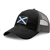 Richardson Soft Mesh Cap Hat Embroidered Scotland Trucker Hats for Men & Women Cotton