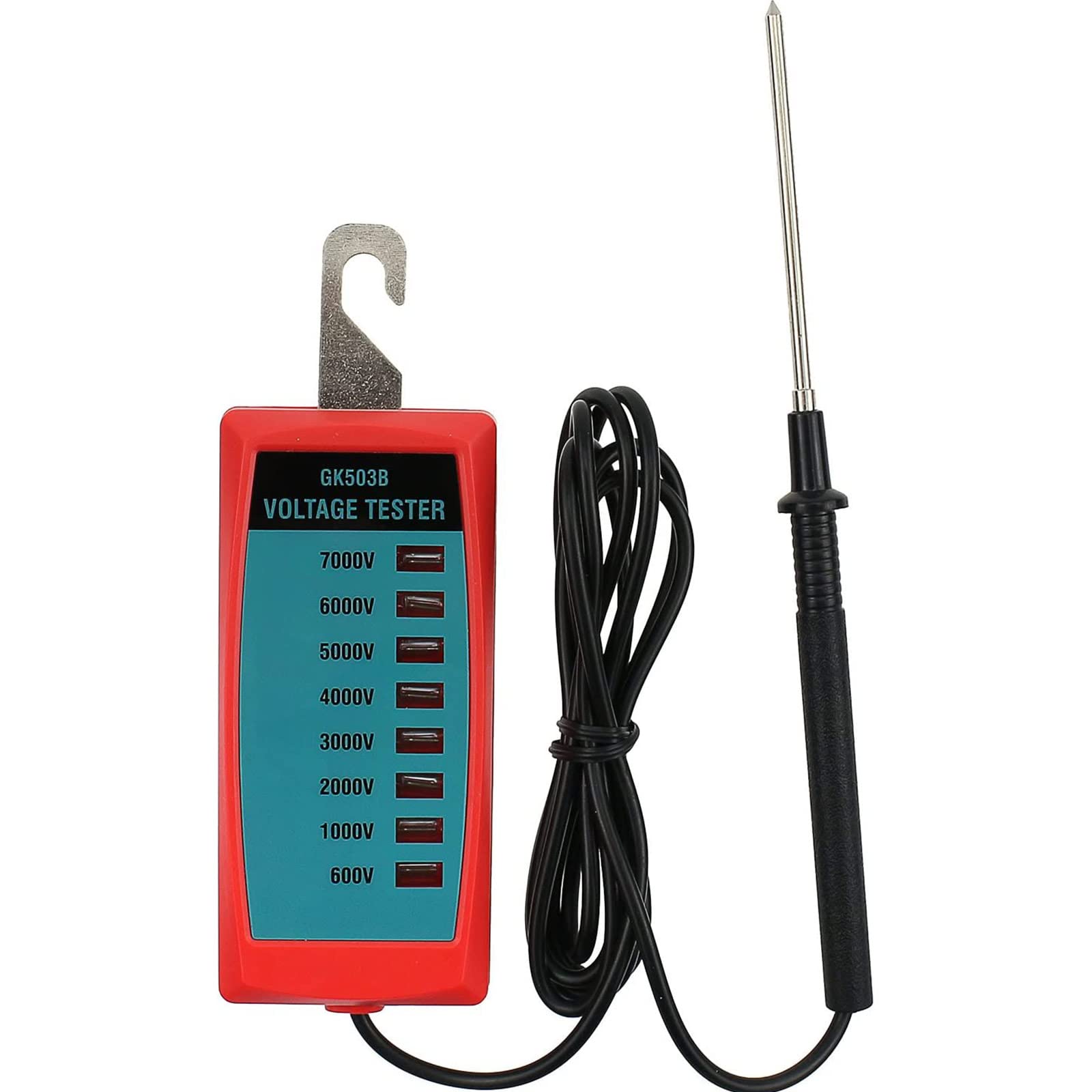 allsun GK503B NEON Electric Fence Voltage Tester and Fault Finder 600V to 7000V Range, Shock-Proof Design for Farm Safety and Livestock Protection,NOT LED