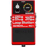 BOSS RC-1 Loop Station Pedal | Industry Standard Simple Looper for Guitar, Bass, Keyboards & More | 24-Segment LED Indicator