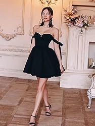 Bddhkw Satin Homecoming Dress Off The Shoulder