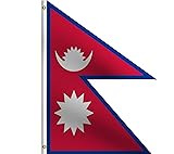 DMSE Nepal Nepalese Flag 3X5Ft Foot 100% Polyester