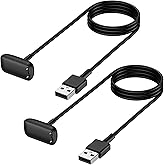 Mixblu Charger Cable Replacement for Fitbit Charge 6/Charge 5/Luxe Watch | Fast Long Charging Cord 2Pack 3.3Ft