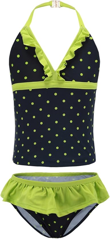 yellow polka dot tankini