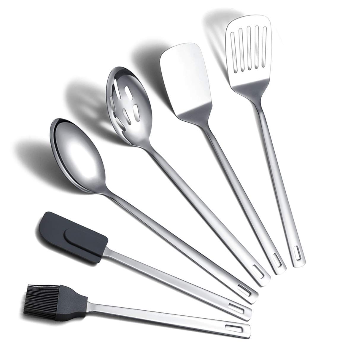 Photo 1 of *MISSING PARTS*
Cooking Spoon, Berglander 6 Pieces Spatula Set Stainless Steel, Metal Spatula, Serving Spoon, Kitchen Tools Set Non-Stick And Heat Resistant, Dishwasher Safe, Easy to Clean (6 Packs)