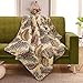 NEWLAKE Quilted Throw Blanket for Bed Couch Sofa, Tropical Ocean Style, 60X78 Inch