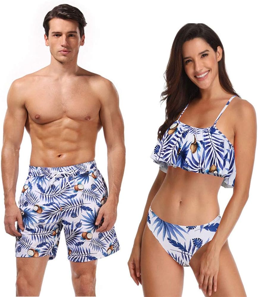 matching his and her bathing suits