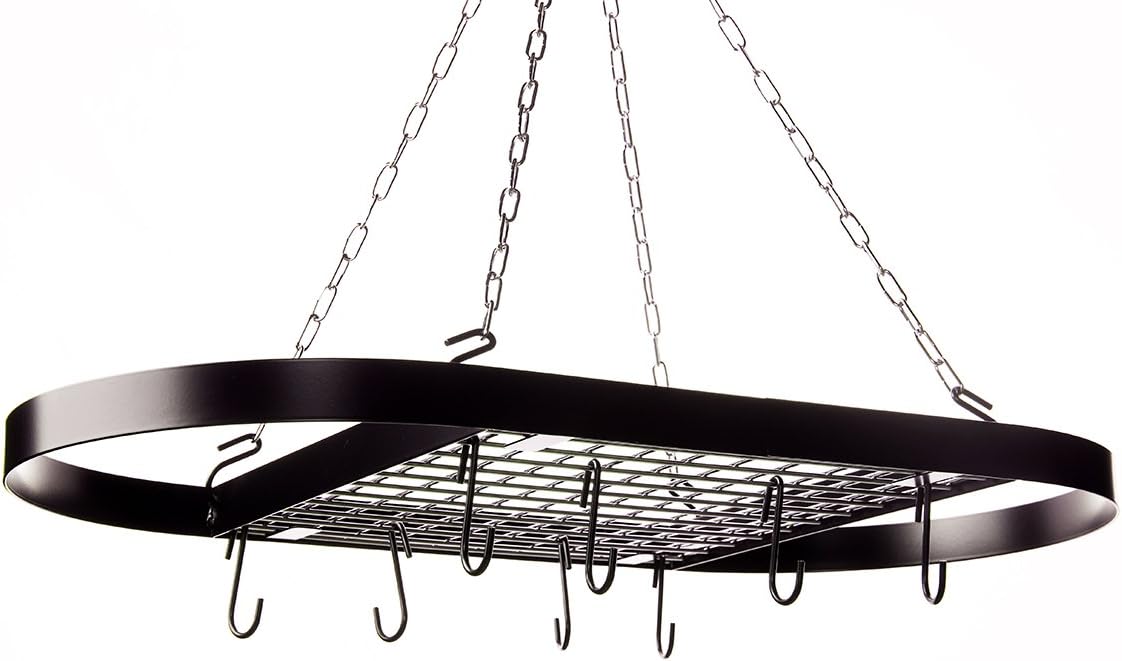 Kinetic Pot, Black with Silver Rack: Kitchen Pot Racks: Kitchen & Dining