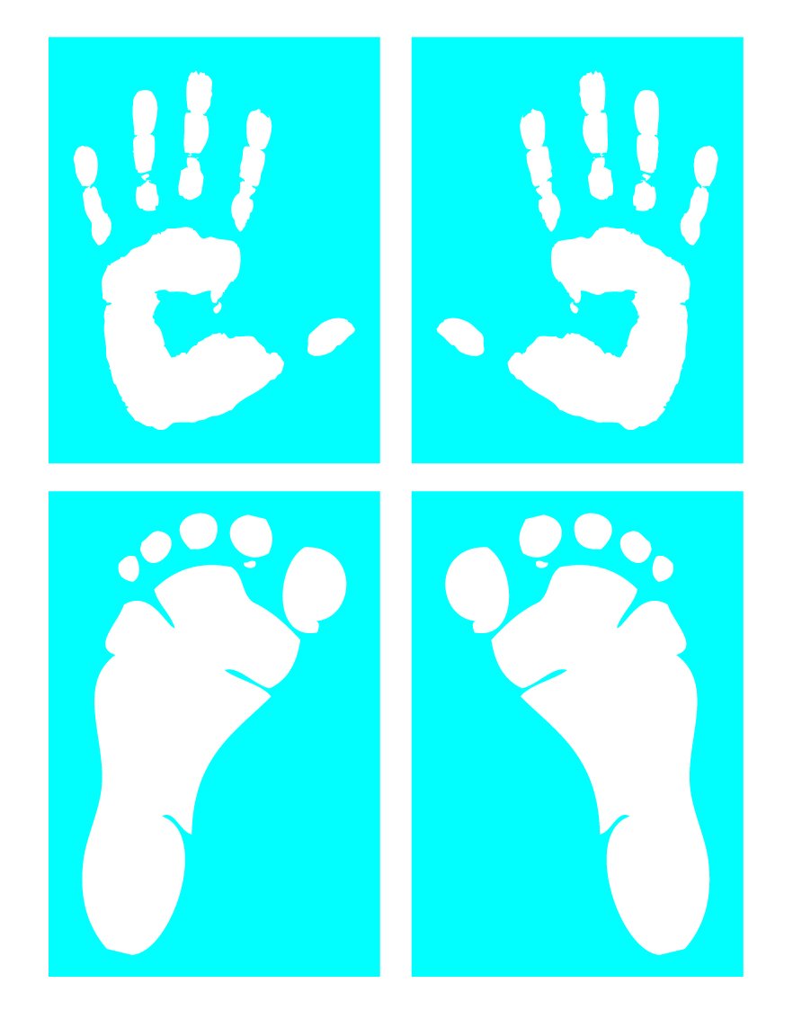Buy Auto Vynamics - STENCIL-HUMANPRINTSET01-X - Life-Size Handprints ...
