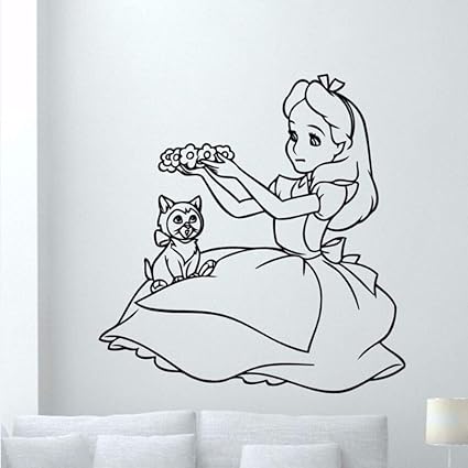 Amazon Com Lllyzz Cartoon Vinyl Sticker Removable Princess