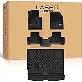 LASFIT Floor Mats & Cargo Mat for Volvo XC60 (2018-2026),XC60 All Weather Floor Liner TPE Custom Fit 1st & 2nd Row Car Mats and Floor Mats for XC60 Automotive Accessories(Not Fit PHEV (T8 Models))