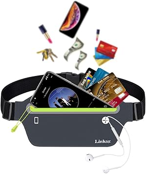 Amazon ランニングポーチ Linkax ウォーキングポーチ ジョギング ウェストバッグ 大容量 防水 スポーツ用 レディース メンズ兼用 Linkax ランニングポーチ