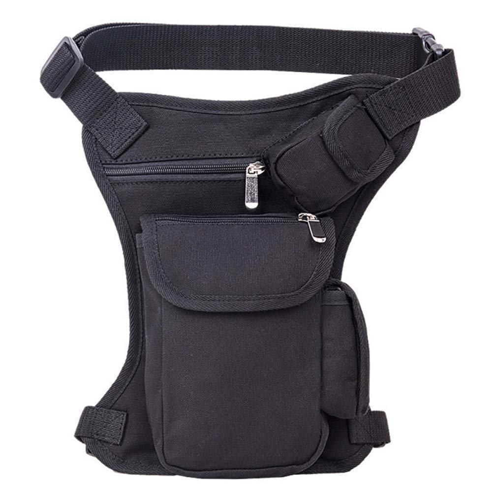 Xieben Canvas Outdoor Travel Waist Pack Thigh Bag for Men Women Tactical Military Motorcycle Bike Multi-Pocket Drop Leg Bags Pouch Packs