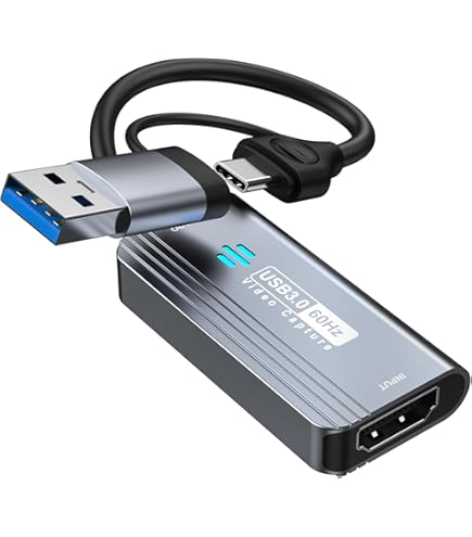 Adaptateur USB Vers HDMI - Carte De Capture Vidéo 1080p/4K - Plug-and-play Pour Streaming, Enregistrement, Visio