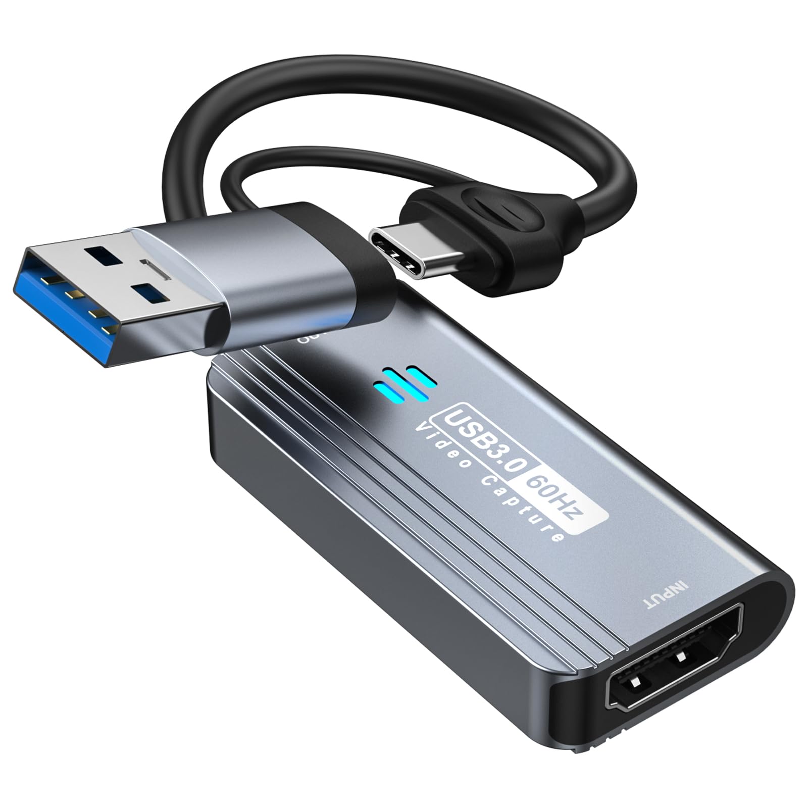 Photo 1 of Papeaso Video Capture Card, 4K HDMI to USB/USB C 3.0 Capture Card, 1080P 60FPS Video Capture Device, for Streaming, Teaching,Gaming, Video conferencing or Live Broadcasting