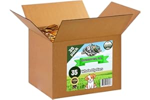 EXQUISITE PETS, LTD. Exquisite Pets 35-Pack of Roasted Pig Ears for Dogs-Bulk All Natural, Brazilian Single-Ingredient Chews! Safe & Digestible-Full-Size Ears! Cleans Teeth & Gums. Aggressive Chewers. Treats for Dogs