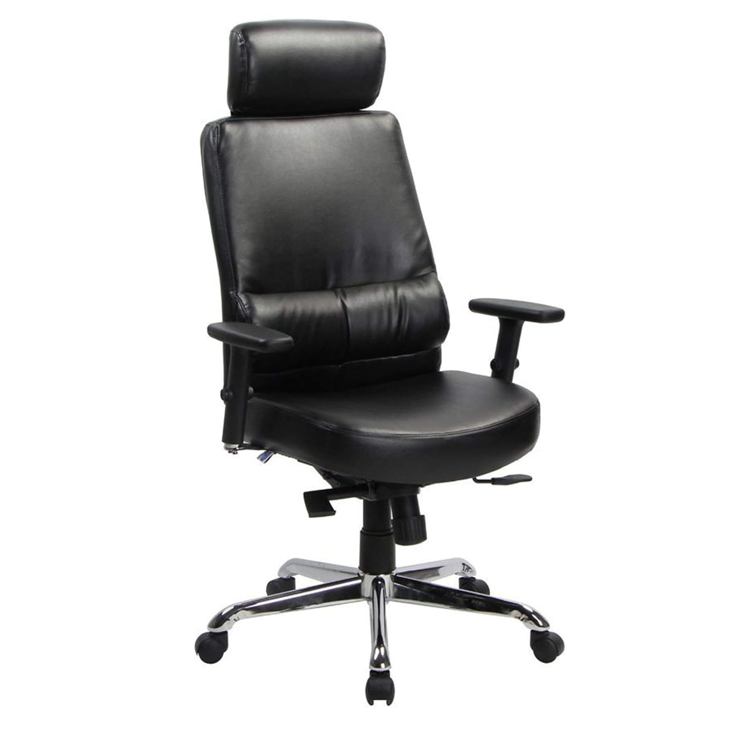 Statesville Executive Office Chair With Adjustable Armrest Ergonomic Ofice Chair With Lumbar Support Heavy Duty Computer Chair Black