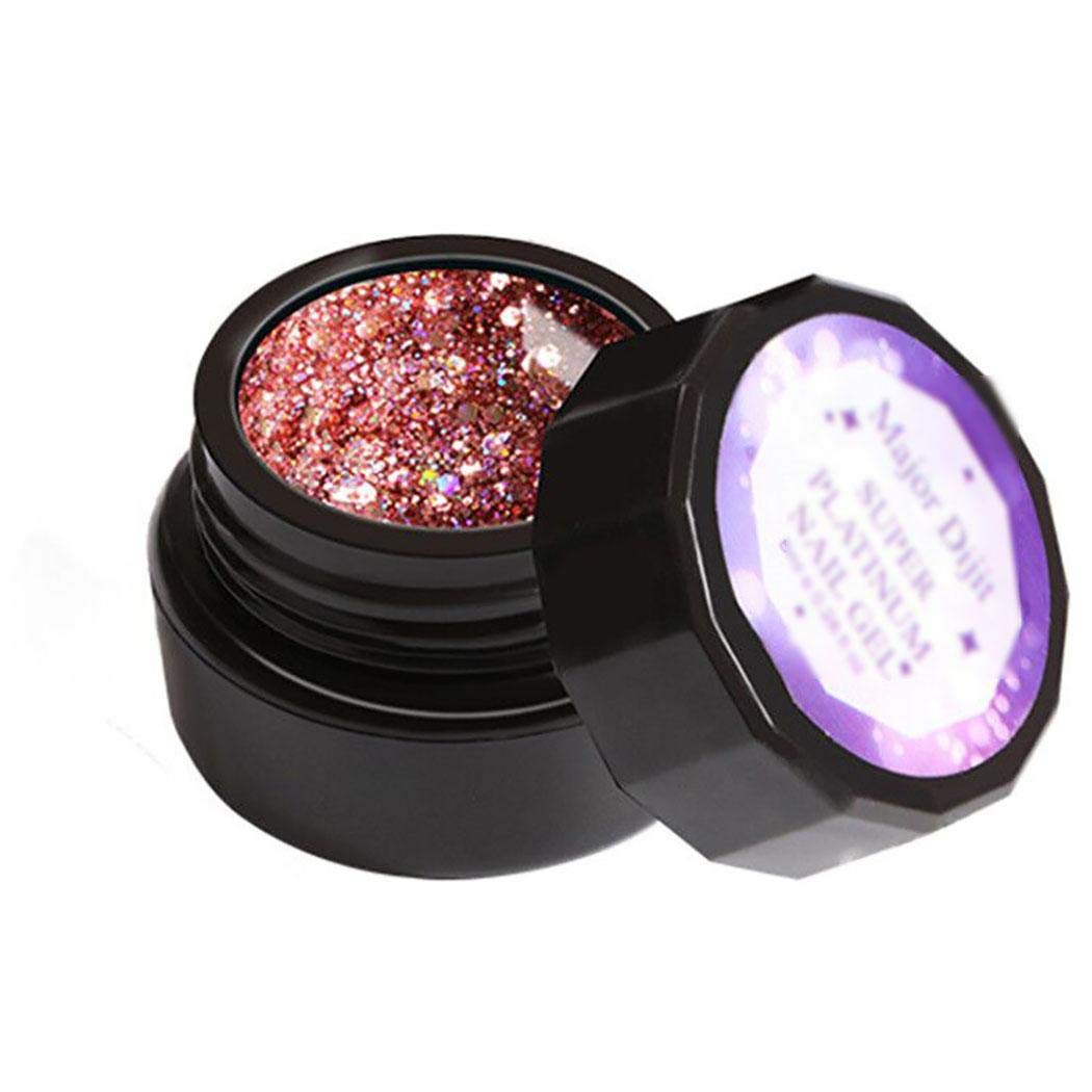 XioNiu Glitter Nail Glue LED Super Platinum Nail Gel Polish Shiny Nail Art Care Tools Nail Glue