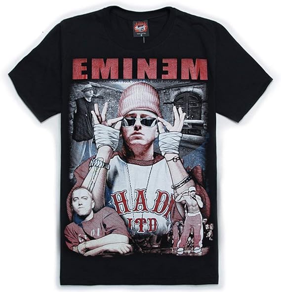 Amazon Tシャツ 半袖 夏 Eminem エミネム Rap T Shirts 大きいサイズ Tシャツ メンズ レディース ラウンドネック 綿100 Tシャツ カットソー トップス Tシャツ カットソー 通販