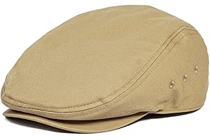 JANGOUL Men Ivy Cap Cotton Twill Newsboy Flat Hat