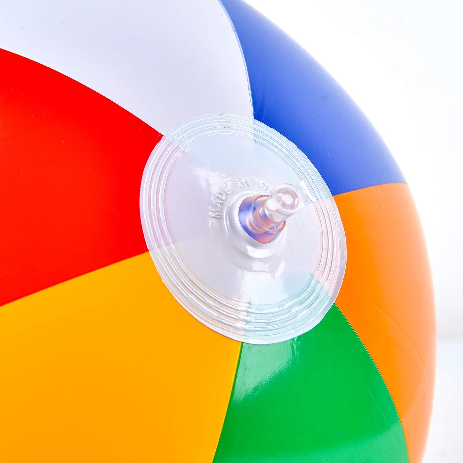 Coopay 30 Pack Inflatable Beach Balls Classic Rainbow Swimming Pool Ball Birthday Beach Party Decoration Summer Water Games Gifts 8 to 12 Inches from Inflated to Deflated: Sports & Outdoors