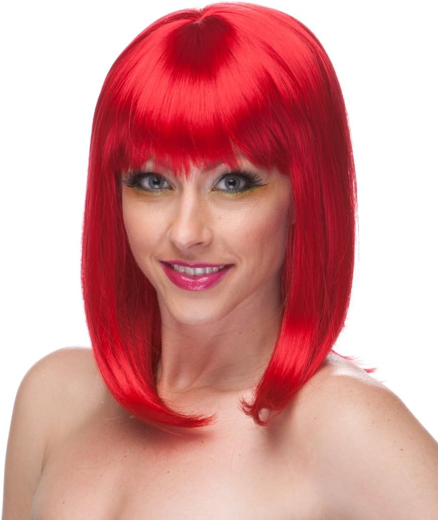 Sexy Red Hair Costume Wig and Short Hair Wigs for Women. This Anime Wigs Red and Costume Wigs for Women Will Bring Out the Rihanna Red Wig and Paula Young Short Wigs in All of Us. Red Wigs for Women Are the Latest Trend with Red Wig Bob Look.